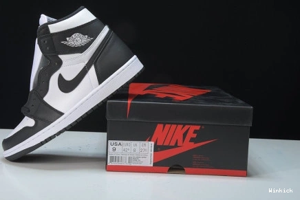 1 'BLACK WHITE' AIR RETRO 555088 OG HIGH 010 JORDAN - 0710
